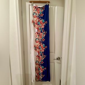 Long floral tube dress